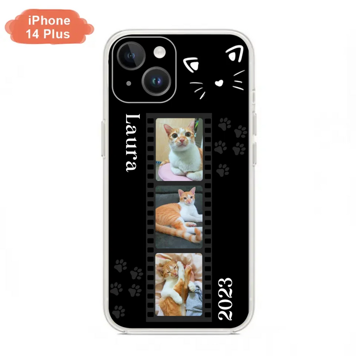 Custom Personalized Pet Photo Film iPhone/Samsung Phone Case - Gift for Cat Lovers/Birthday Gift