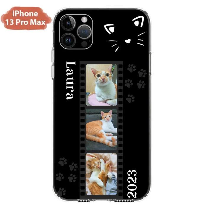 Custom Personalized Pet Photo Film iPhone/Samsung Phone Case - Gift for Cat Lovers/Birthday Gift