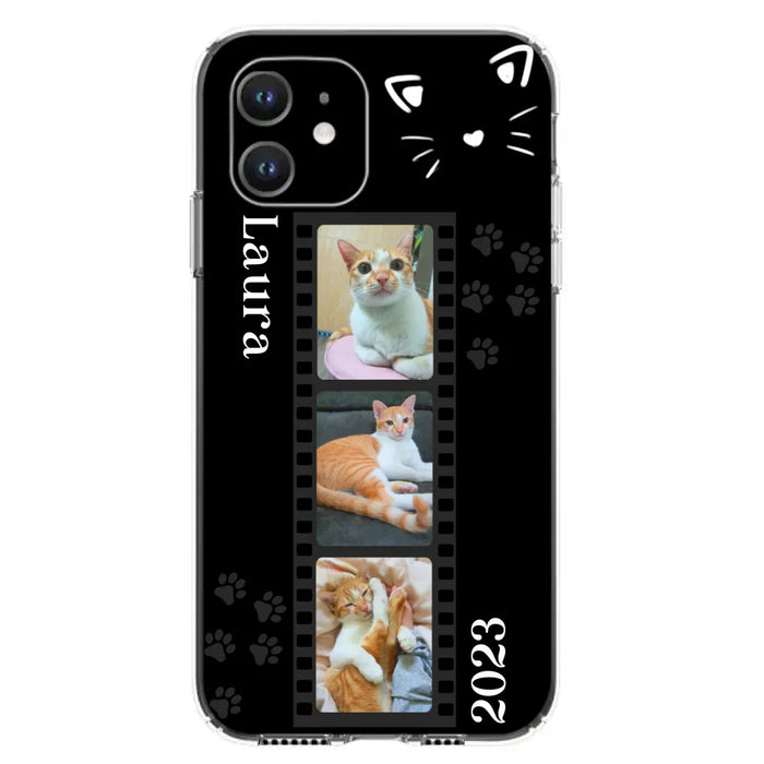 Custom Personalized Pet Photo Film iPhone/Samsung Phone Case - Gift for Cat Lovers/Birthday Gift