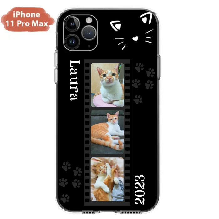 Custom Personalized Pet Photo Film iPhone/Samsung Phone Case - Gift for Cat Lovers/Birthday Gift