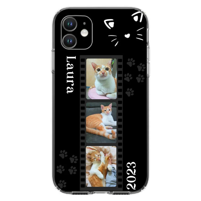 Custom Personalized Pet Photo Film iPhone/Samsung Phone Case - Gift for Cat Lovers/Birthday Gift