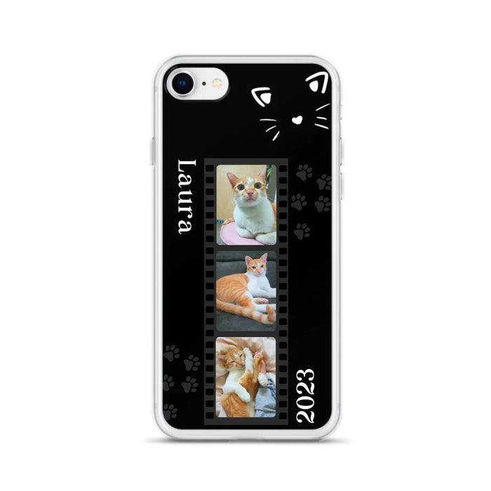 Custom Personalized Pet Photo Film iPhone/Samsung Phone Case - Gift for Cat Lovers/Birthday Gift