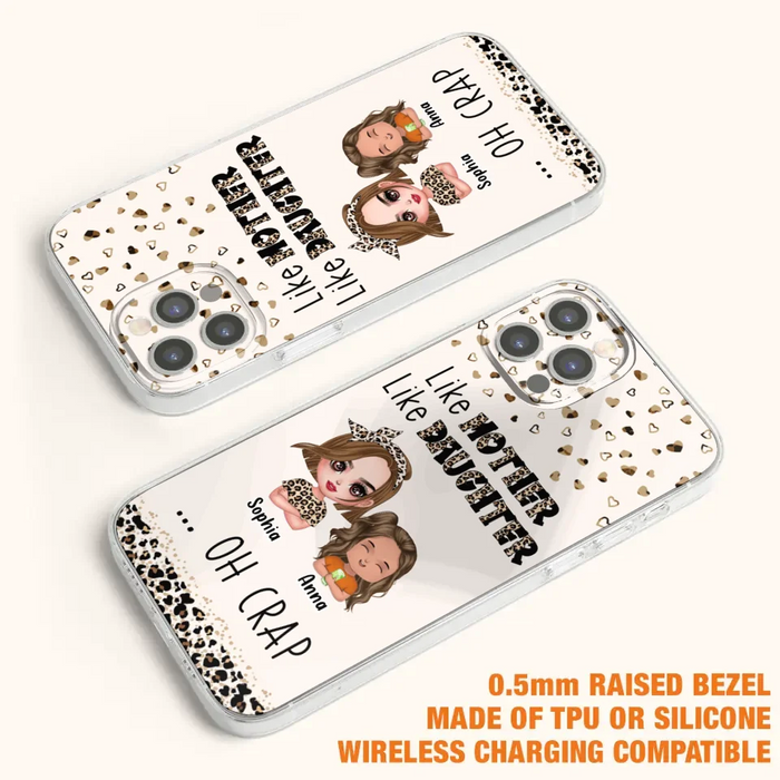 Custom Personalized Mother Phone Case - Mom With Upto 7 Children - Mother's Day Gift To Mom - Like Mother Like Daughter - Case For iPhone And Samsung