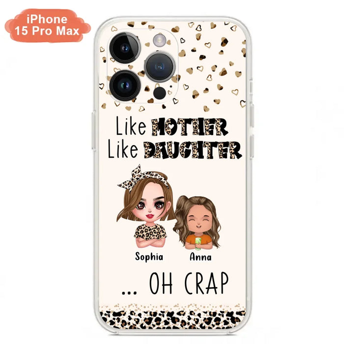 Custom Personalized Mother Phone Case - Mom With Upto 7 Children - Mother's Day Gift To Mom - Like Mother Like Daughter - Case For iPhone And Samsung