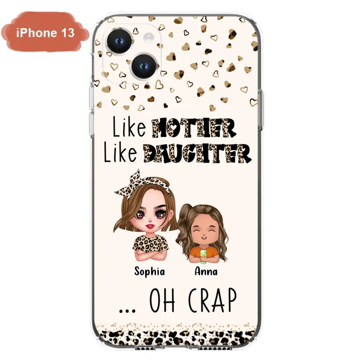 Custom Personalized Mother Phone Case - Mom With Upto 7 Children - Mother's Day Gift To Mom - Like Mother Like Daughter - Case For iPhone And Samsung