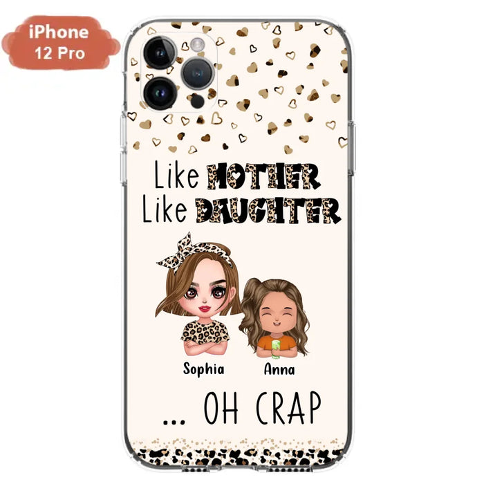 Custom Personalized Mother Phone Case - Mom With Upto 7 Children - Mother's Day Gift To Mom - Like Mother Like Daughter - Case For iPhone And Samsung