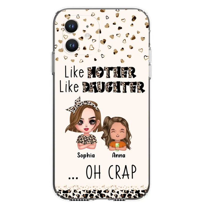 Custom Personalized Mother Phone Case - Mom With Upto 7 Children - Mother's Day Gift To Mom - Like Mother Like Daughter - Case For iPhone And Samsung