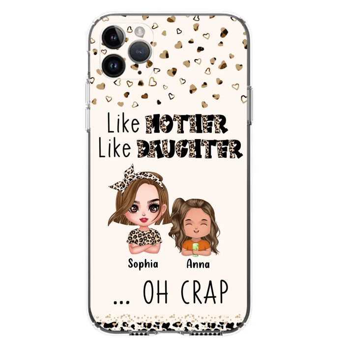 Custom Personalized Mother Phone Case - Mom With Upto 7 Children - Mother's Day Gift To Mom - Like Mother Like Daughter - Case For iPhone And Samsung