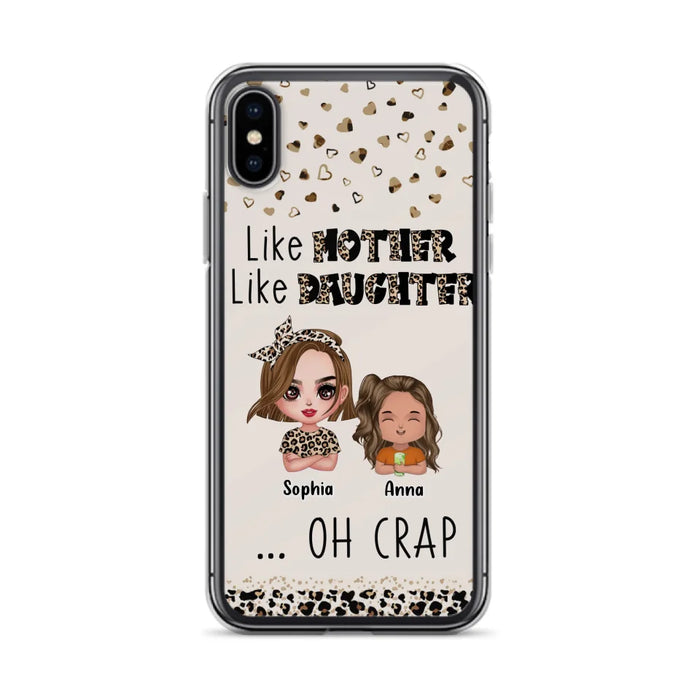 Custom Personalized Mother Phone Case - Mom With Upto 7 Children - Mother's Day Gift To Mom - Like Mother Like Daughter - Case For iPhone And Samsung