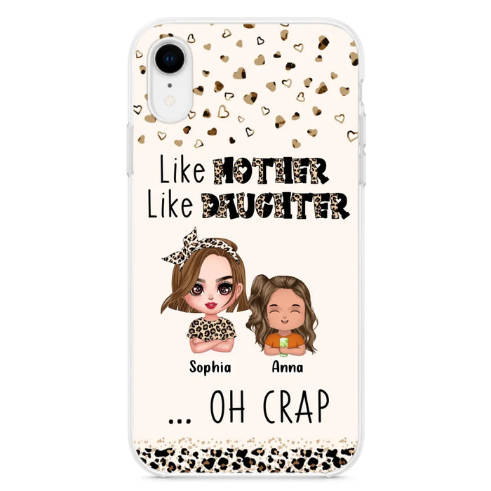 Custom Personalized Mother Phone Case - Mom With Upto 7 Children - Mother's Day Gift To Mom - Like Mother Like Daughter - Case For iPhone And Samsung