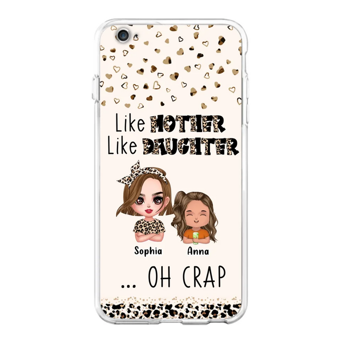 Custom Personalized Mother Phone Case - Mom With Upto 7 Children - Mother's Day Gift To Mom - Like Mother Like Daughter - Case For iPhone And Samsung