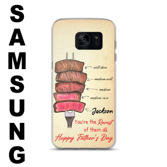 Custom Personalized Father's Day Phone Case - Gift Idea For Father's Day - You're The Rarest Of Them All - Cases For iPhone And Samsung