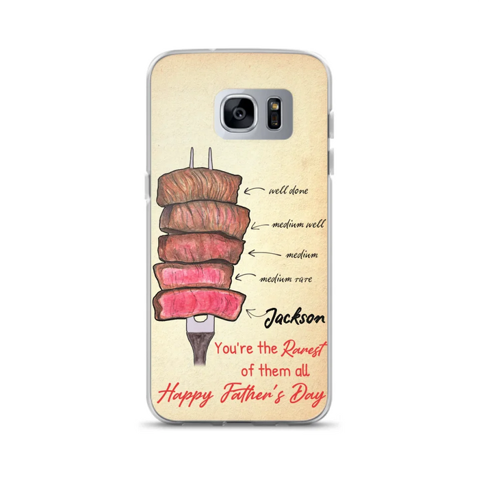 Custom Personalized Father's Day Phone Case - Gift Idea For Father's Day - You're The Rarest Of Them All - Cases For iPhone And Samsung