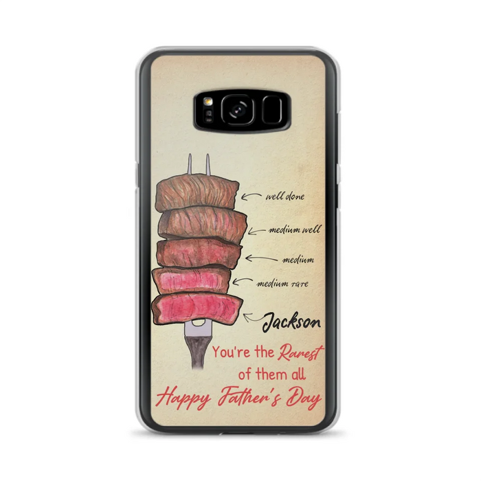 Custom Personalized Father's Day Phone Case - Gift Idea For Father's Day - You're The Rarest Of Them All - Cases For iPhone And Samsung