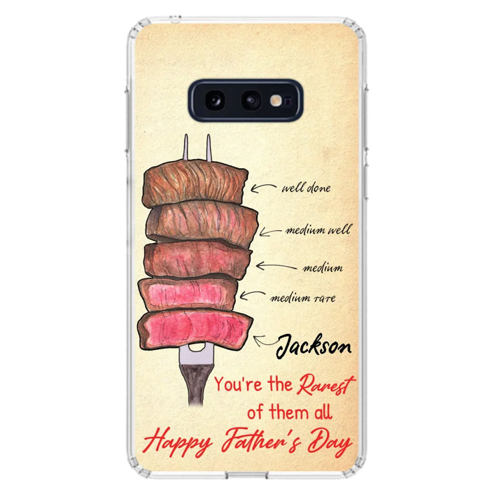 Custom Personalized Father's Day Phone Case - Gift Idea For Father's Day - You're The Rarest Of Them All - Cases For iPhone And Samsung