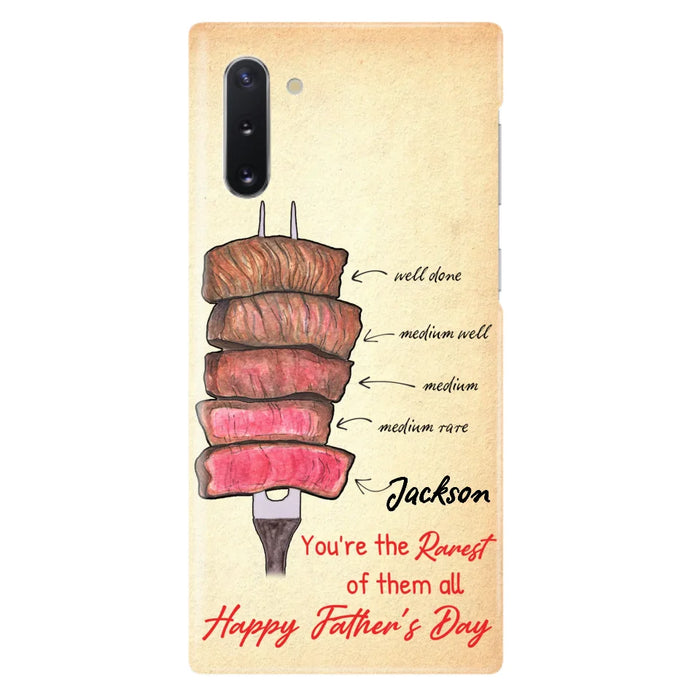 Custom Personalized Father's Day Phone Case - Gift Idea For Father's Day - You're The Rarest Of Them All - Cases For iPhone And Samsung