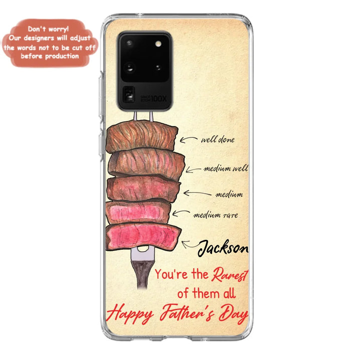 Custom Personalized Father's Day Phone Case - Gift Idea For Father's Day - You're The Rarest Of Them All - Cases For iPhone And Samsung