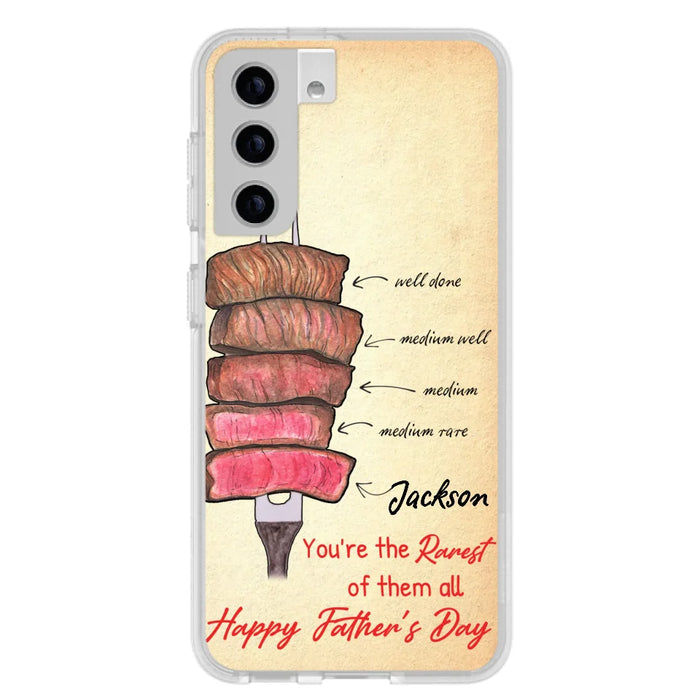 Custom Personalized Father's Day Phone Case - Gift Idea For Father's Day - You're The Rarest Of Them All - Cases For iPhone And Samsung