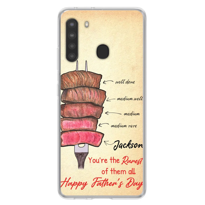 Custom Personalized Father's Day Phone Case - Gift Idea For Father's Day - You're The Rarest Of Them All - Cases For iPhone And Samsung