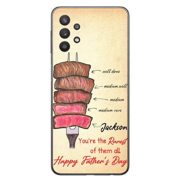 Custom Personalized Father's Day Phone Case - Gift Idea For Father's Day - You're The Rarest Of Them All - Cases For iPhone And Samsung