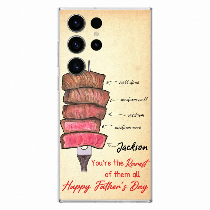 Custom Personalized Father's Day Phone Case - Gift Idea For Father's Day - You're The Rarest Of Them All - Cases For iPhone And Samsung