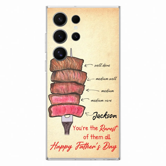 Custom Personalized Father's Day Phone Case - Gift Idea For Father's Day - You're The Rarest Of Them All - Cases For iPhone And Samsung