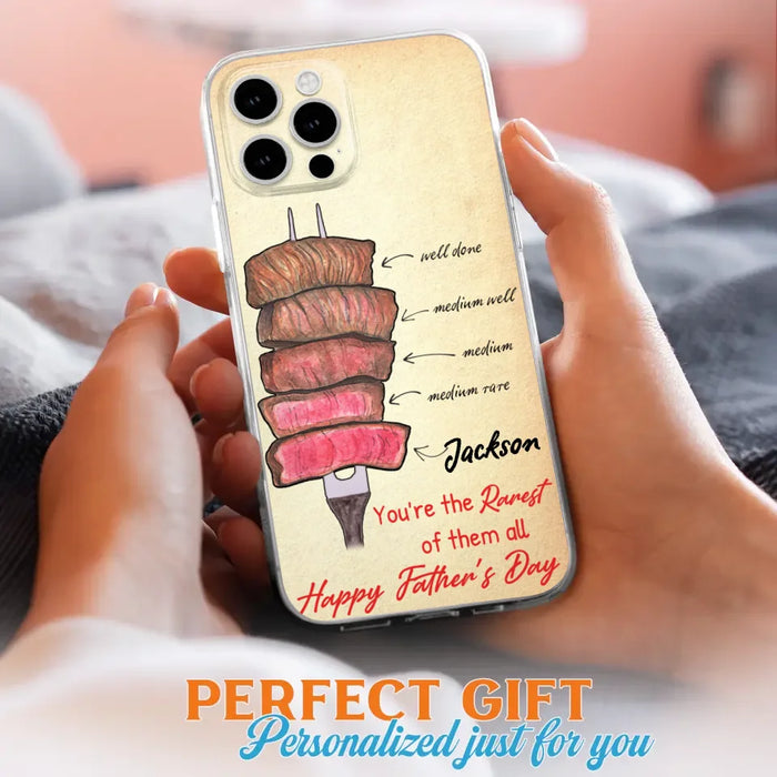 Custom Personalized Father's Day Phone Case - Gift Idea For Father's Day - You're The Rarest Of Them All - Cases For iPhone And Samsung