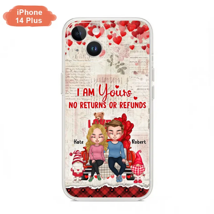 Custom Personalized Couple Truck Phone Case - Gift For Couple - Mother's Day Gift For Wife From Husband - I Am Yours No Returns Or Refunds - Case For iPhone And Samsung