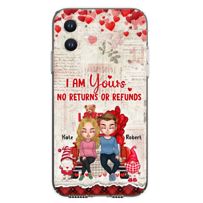 Custom Personalized Couple Truck Phone Case - Gift For Couple - Mother's Day Gift For Wife From Husband - I Am Yours No Returns Or Refunds - Case For iPhone And Samsung