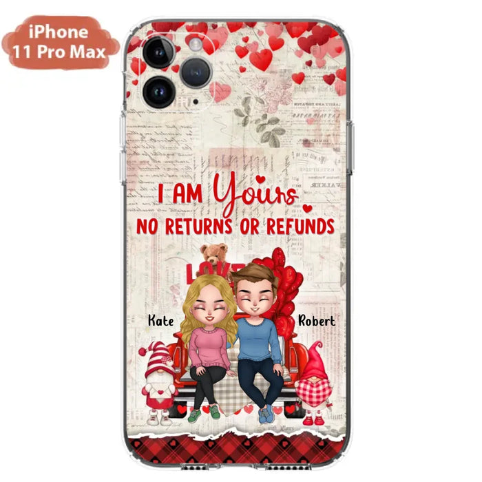 Custom Personalized Couple Truck Phone Case - Gift For Couple - Mother's Day Gift For Wife From Husband - I Am Yours No Returns Or Refunds - Case For iPhone And Samsung