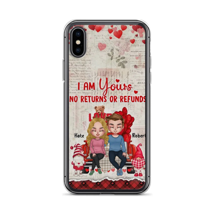 Custom Personalized Couple Truck Phone Case - Gift For Couple - Mother's Day Gift For Wife From Husband - I Am Yours No Returns Or Refunds - Case For iPhone And Samsung