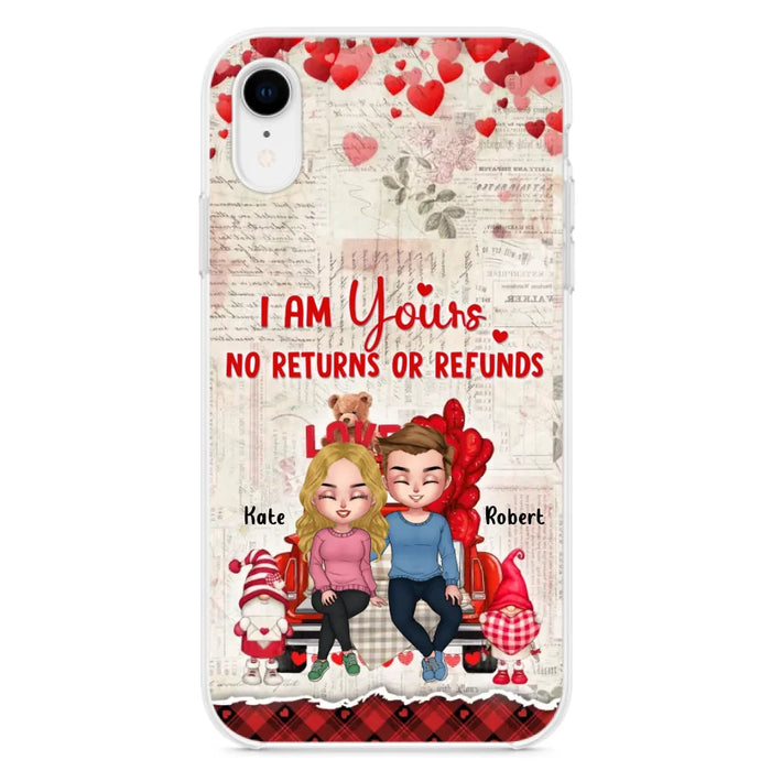 Custom Personalized Couple Truck Phone Case - Gift For Couple - Mother's Day Gift For Wife From Husband - I Am Yours No Returns Or Refunds - Case For iPhone And Samsung