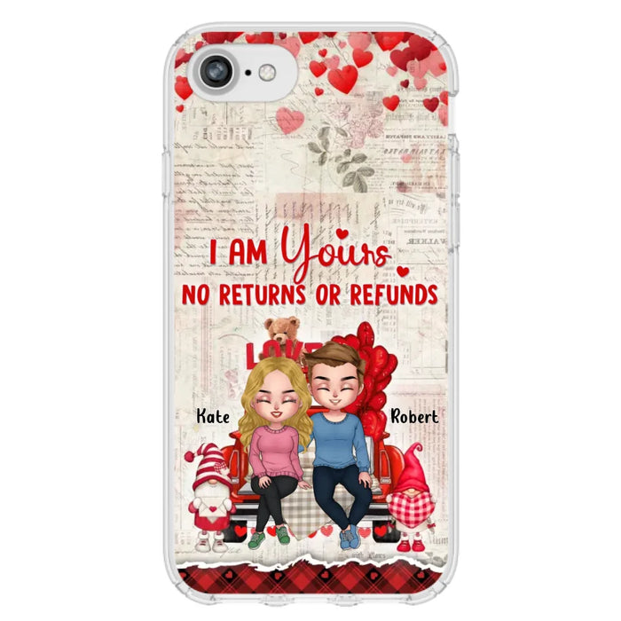 Custom Personalized Couple Truck Phone Case - Gift For Couple - Mother's Day Gift For Wife From Husband - I Am Yours No Returns Or Refunds - Case For iPhone And Samsung