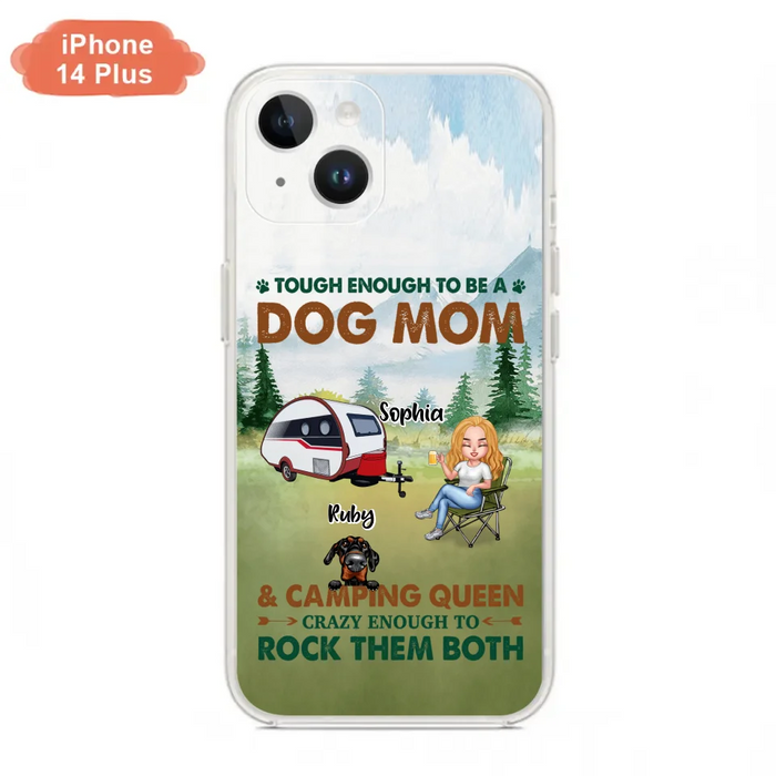 Custom Personalized Camping With Dogs Phone Case - Up to 5 Dogs - Best Gift For Dog Lovers - I Like Camping And Dogs And Maybe 3 People - Case For iPhone/Samsung