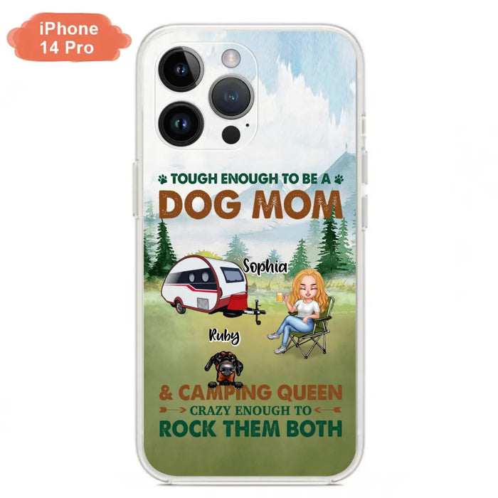 Custom Personalized Camping With Dogs Phone Case - Up to 5 Dogs - Best Gift For Dog Lovers - I Like Camping And Dogs And Maybe 3 People - Case For iPhone/Samsung