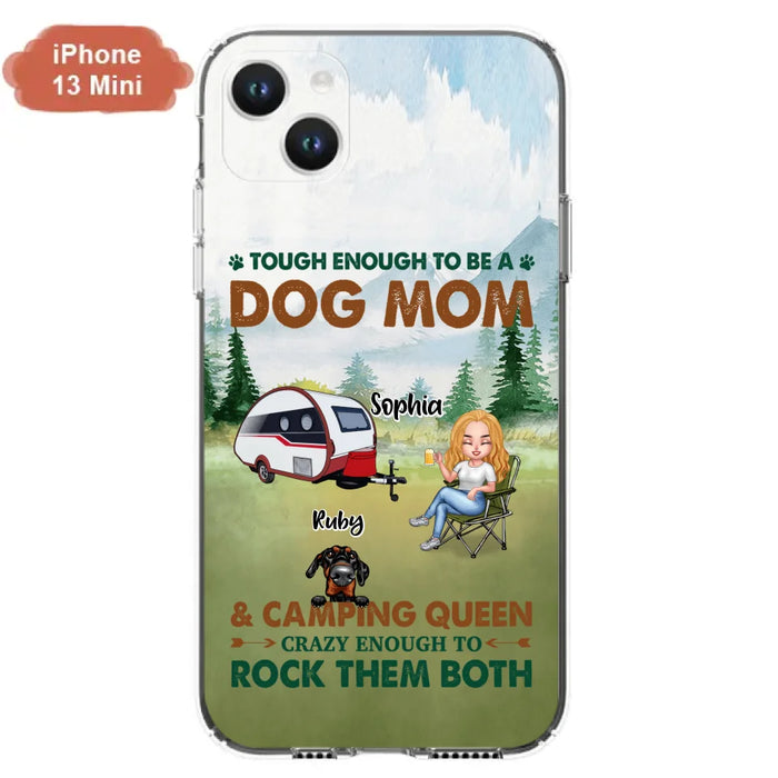 Custom Personalized Camping With Dogs Phone Case - Up to 5 Dogs - Best Gift For Dog Lovers - I Like Camping And Dogs And Maybe 3 People - Case For iPhone/Samsung