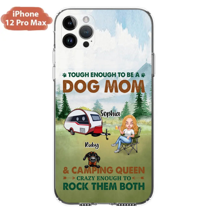 Custom Personalized Camping With Dogs Phone Case - Up to 5 Dogs - Best Gift For Dog Lovers - I Like Camping And Dogs And Maybe 3 People - Case For iPhone/Samsung