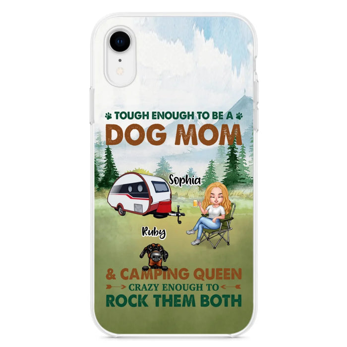 Custom Personalized Camping With Dogs Phone Case - Up to 5 Dogs - Best Gift For Dog Lovers - I Like Camping And Dogs And Maybe 3 People - Case For iPhone/Samsung