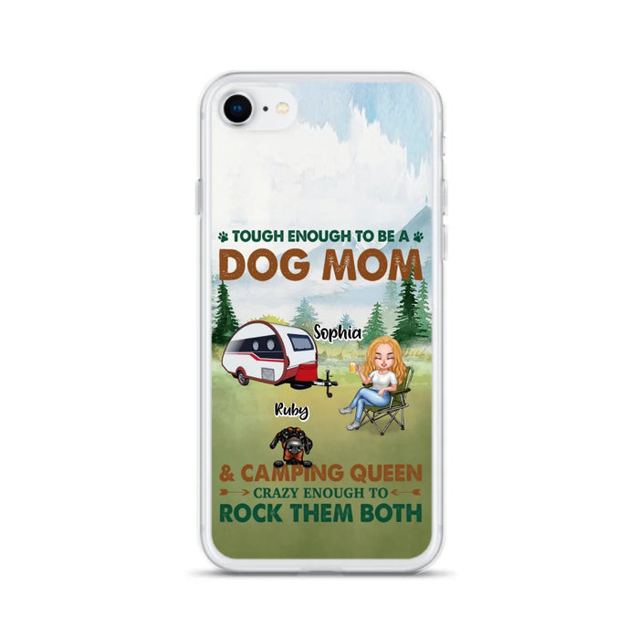 Custom Personalized Camping With Dogs Phone Case - Up to 5 Dogs - Best Gift For Dog Lovers - I Like Camping And Dogs And Maybe 3 People - Case For iPhone/Samsung