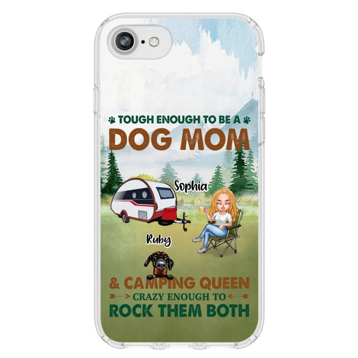 Custom Personalized Camping With Dogs Phone Case - Up to 5 Dogs - Best Gift For Dog Lovers - I Like Camping And Dogs And Maybe 3 People - Case For iPhone/Samsung