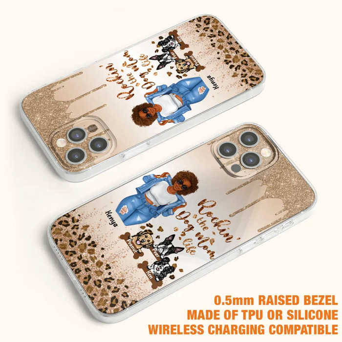 Custom Personalized Dog Mom Phone Case - Up to 3 Dogs - Rockin' The Dog mom Life