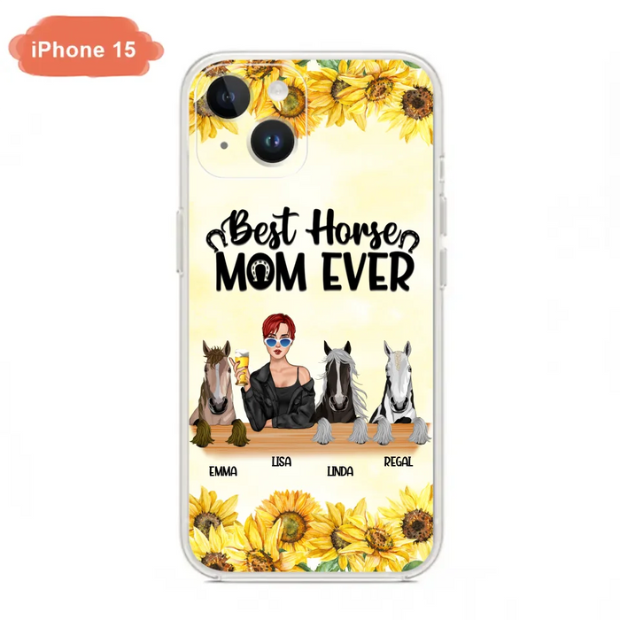 Custom Personalized Horse Mom Phone Case, Gift for Horse Lovers - Life Is Better With Horses