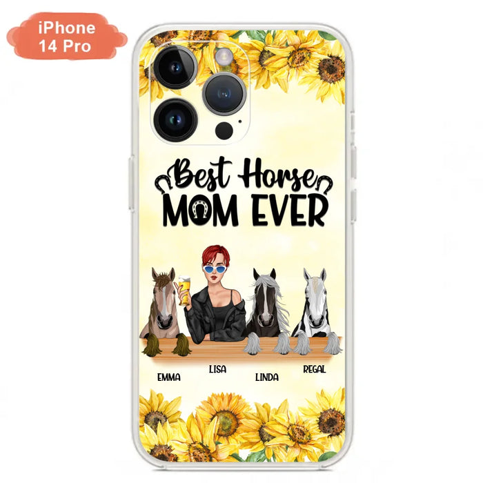 Custom Personalized Horse Mom Phone Case, Gift for Horse Lovers - Life Is Better With Horses