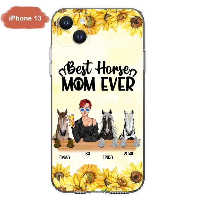 Custom Personalized Horse Mom Phone Case, Gift for Horse Lovers - Life Is Better With Horses