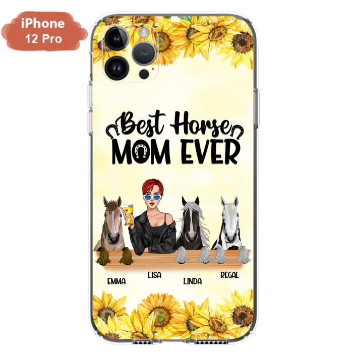 Custom Personalized Horse Mom Phone Case, Gift for Horse Lovers - Life Is Better With Horses