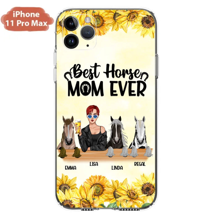 Custom Personalized Horse Mom Phone Case, Gift for Horse Lovers - Life Is Better With Horses