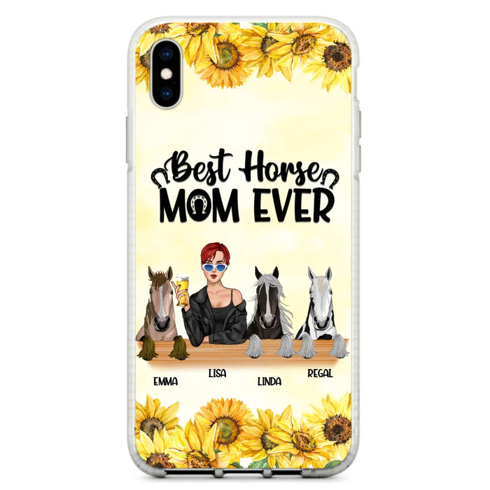 Custom Personalized Horse Mom Phone Case, Gift for Horse Lovers - Life Is Better With Horses