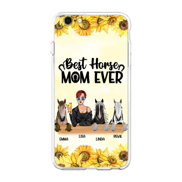 Custom Personalized Horse Mom Phone Case, Gift for Horse Lovers - Life Is Better With Horses