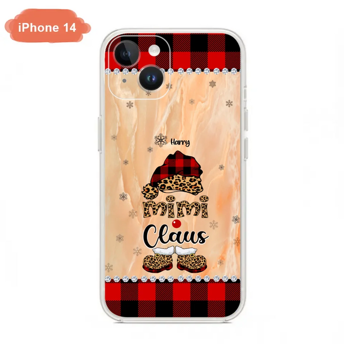 Custom Personalized Mimi Claus Phone Case - Upto 9 Names - Gift For Grandma - Case For iPhone And Samsung