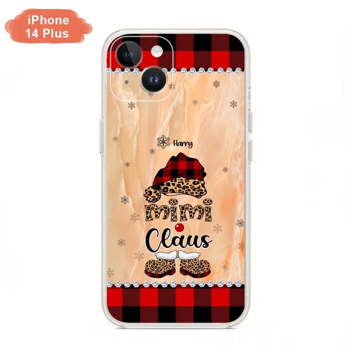 Custom Personalized Mimi Claus Phone Case - Upto 9 Names - Gift For Grandma - Case For iPhone And Samsung